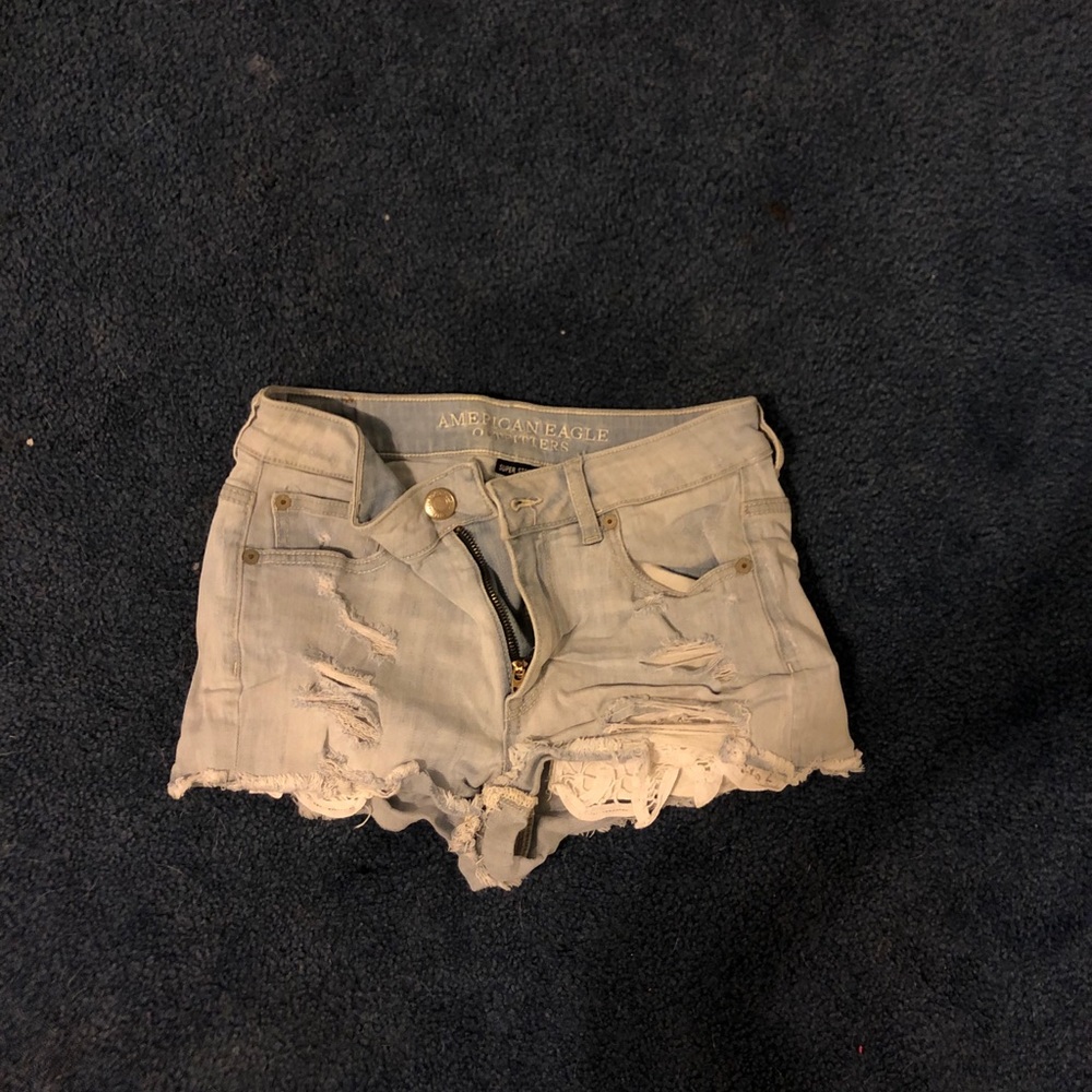 American Eagle super stretch jean shorts